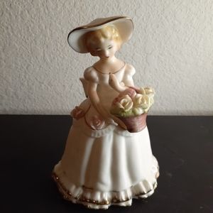 GORGEOUS VTG Chadwick Japan 6" Porcelain Doll Figurine.